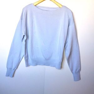 COS Light Blue 100% Cotton Sweater Women’s SIZE MEDIUM